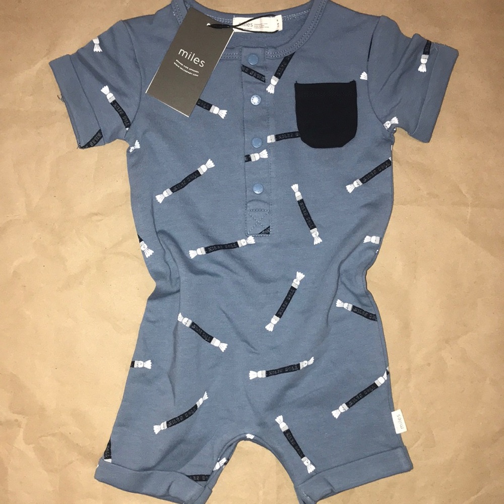 Miles Baby Roll Candy Short Sleeve Romper - 9m